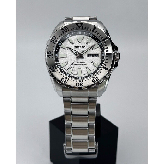 Custom Seiko Mod • White Frost Baby Monster • 44mm